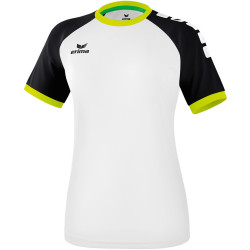 Maillot Erima ZENARI 3.0 Femme, couleur  blanc, noir et citron pop