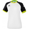 Maillot Erima ZENARI 3.0 Femme, couleur  blanc, noir et citron pop