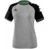 Maillot Erima ZENARI 3.0 Femme, couleur  gris chiné, noir et gris foncé