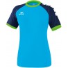 Maillot Erima ZENARI 3.0 Femme, couleur  curaçao, marine et vert gecko