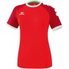 Maillot Erima ZENARI 3.0 Femme, couleur  rouge, ruby et blanc