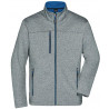 Veste Softshell Homme personnalisée en broderie gris bleu