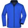 Veste Softshell Homme colorée personnalisée en broderie bleu nautique marine
