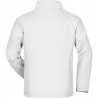 Veste Softshell Homme colorée personnalisée en broderie blanc dos