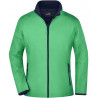 Veste Softshell Femme colorée personnalisée en broderie vert marine