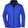 Veste Softshell Femme colorée personnalisée en broderie bleu nautique marine