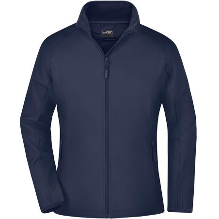 Veste Softshell Femme colorée personnalisée en broderie marine
