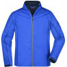 Veste Softshell 2 en 1 homme personnalisée en broderie bleu nautique marine