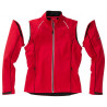 Veste Softshell 2 en 1 homme personnalisée en broderie rouge noir détaché