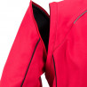 Veste Softshell 2 en 1 homme personnalisée en broderie rouge noir manche
