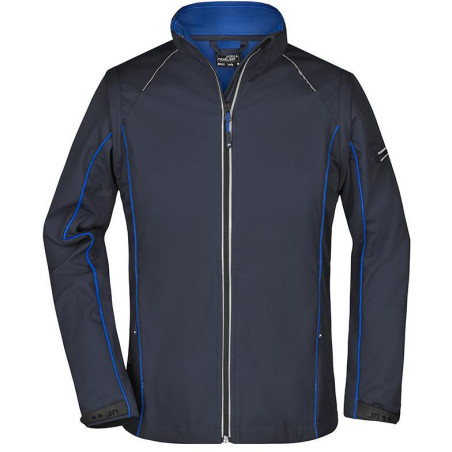 Veste Softshell 2 en 1 Femme personnalisée en broderie marine bleu roi