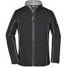 Veste Softshell 2 en 1 Femme personnalisée en broderie noir argent