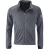 Veste Softshell sport Homme personnalisée en broderie titane noir