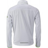 Veste Softshell sport Homme personnalisée en broderie blanc vert vif dos