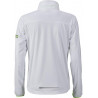 Veste Softshell sport Femme personnalisée en broderie blanc vert vif dos