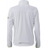 Veste Softshell sport Femme personnalisée en broderie blanc vert vif dos