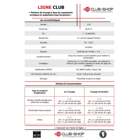 Peinture Traçage TL3000 Foot Rugby – Haut Rendement | CLUB-SHOP.fr