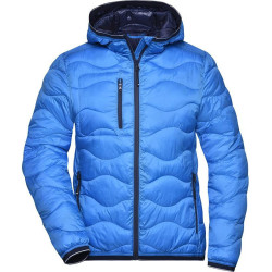 Doudoune rembourrée femme personnalisée en broderie graphite camouflage 2