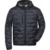 Doudoune rembourrée homme personnalisée en broderie graphite camouflage