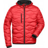 Doudoune rembourrée homme personnalisée en broderie rouge noir