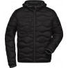 Doudoune rembourrée homme personnalisée en broderie noir