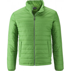 Doudoune matelassée homme personnalisée en broderie vert