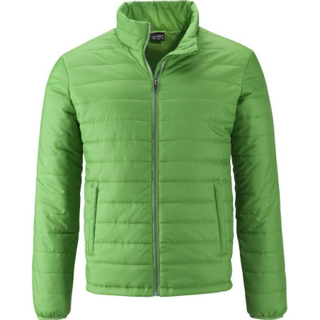 Doudoune matelassée homme personnalisée en broderie vert