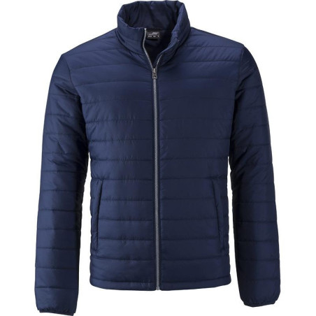 Doudoune matelassée homme personnalisée en broderie marine face