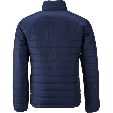 Doudoune matelassée homme personnalisée en broderie marine dos