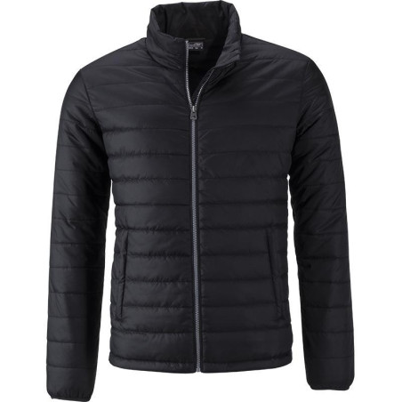 Doudoune matelassée homme personnalisée en broderie noir