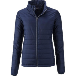 Doudoune matelassée femme personnalisée en broderie rouge face 2