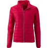 Doudoune matelassée femme personnalisée en broderie rouge face