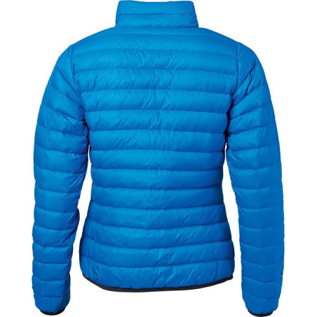 Doudoune en duvet femme personnalisée en broderie cobalt argent dos