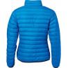 Doudoune en duvet femme personnalisée en broderie cobalt argent dos