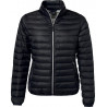 Doudoune en duvet femme personnalisée en broderie noir argent