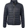 Doudoune en duvet femme personnalisée en broderie graphite argent