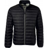 Doudoune en duvet homme personnalisée en broderie noir argent