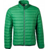 Doudoune en duvet homme personnalisée en broderie vert argent