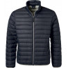 Doudoune en duvet homme personnalisée en broderie graphite argent