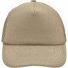 Casquette trucker 5 panneaux personnalisée en broderie kaki