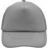 Casquette trucker 5 panneaux personnalisée en broderie gris foncé