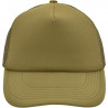 Casquette trucker 5 panneaux personnalisée en broderie olive