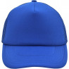 Casquette trucker 5 panneaux personnalisée en broderie bleu roi
