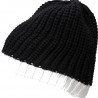 Bonnet sport d'Hiver personnalisé en broderie noir blanc