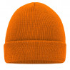 Bonnet tricot personnalisé en broderie orange