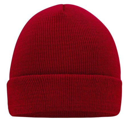 Bonnet tricot personnalisé en broderie bourgogne