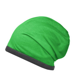 Bonnet polaire personnalisé en broderie vert face 2