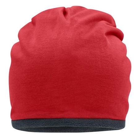 Bonnet polaire personnalisé en broderie rouge
