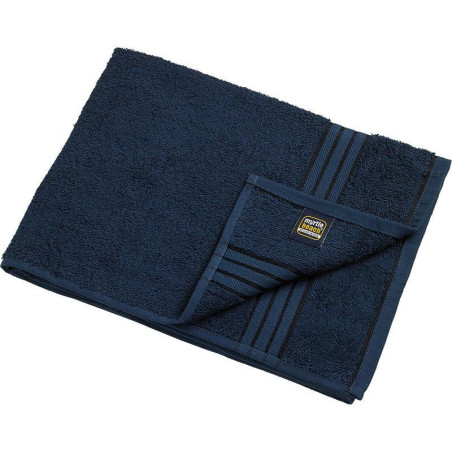 Serviette de toilette personnalisée en broderie marine