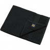Serviette de toilette personnalisée en broderie noir